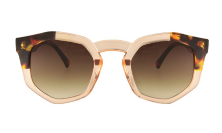 Audrey peach -  Hexagonal sunglasses | Charly Therapy