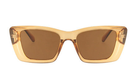 Chloe ambre - Lunettes de soleil rectangulaires