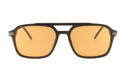 Hector naranja -  Gafas de sol doble puente rectangular  | Charly Therapy