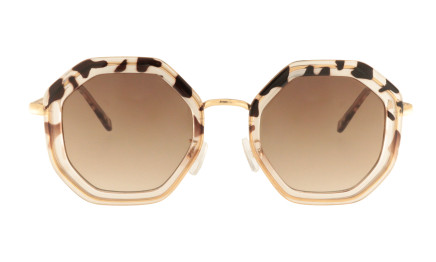 Hanna kiwi - Petites lunettes de soleil octogonales | Charly Therapy