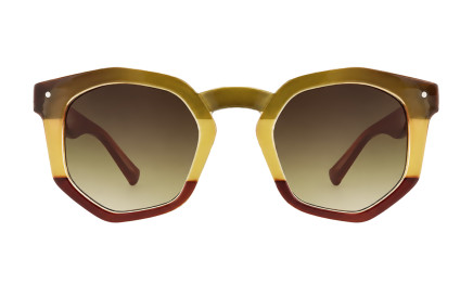 Audrey bamboo -  Hexagonal sunglasses | Charly Therapy